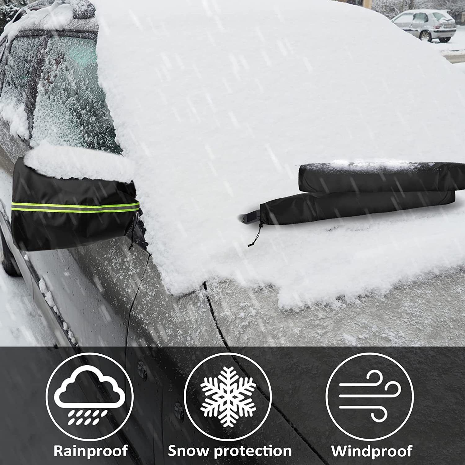 5 pack Side View Mirror Cover with Wiper Cover view 5