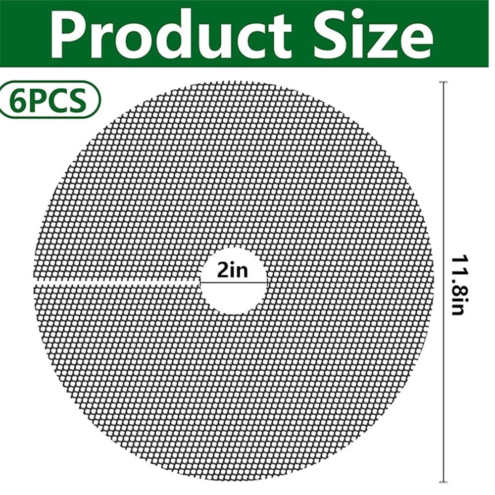 6 Pcs 11.8 Inch Plant Pot Grids-Cuttable Plant Pot Soil Covers Protectors from view 5