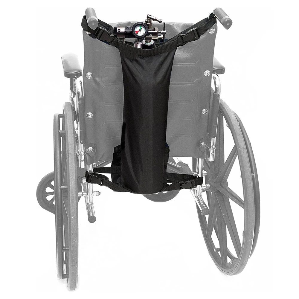 Oxygen Cylinder Bag for Wheelchairs with Buckles view 2