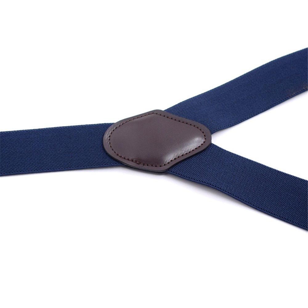 Men's Y-Back Wide 4-Clips Adjustable Suspenders view 4