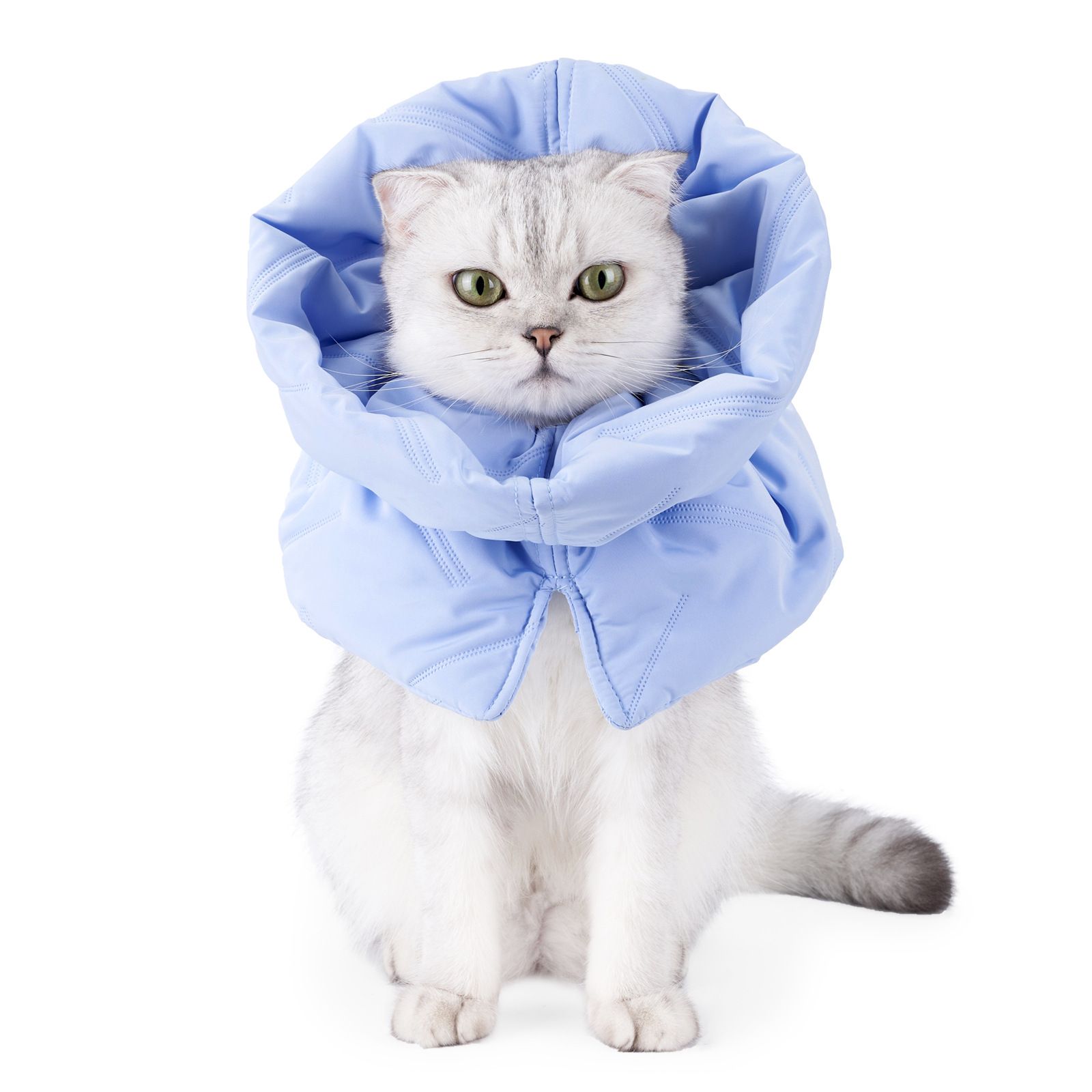 Cat Recovery Collar, Soft Adjustable Cat Cone Alternative, Lightweight