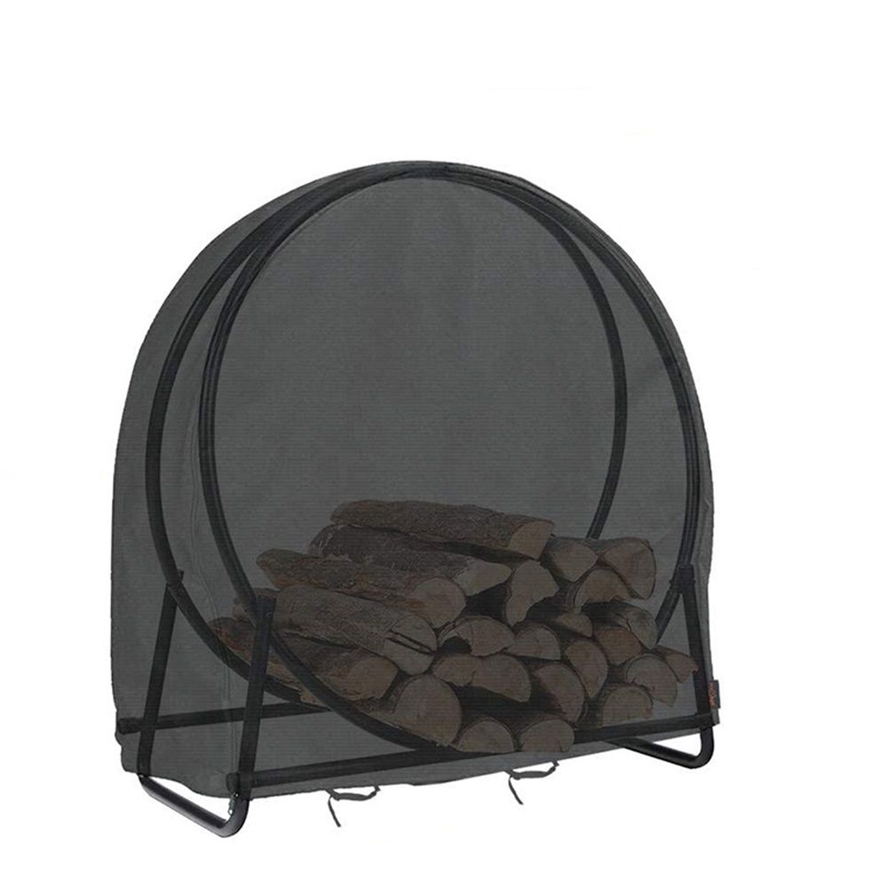 Firewood Log Rack Cover, Outdoor Waterproof Log Hoop Cover, Windproof Dry Wood view 3