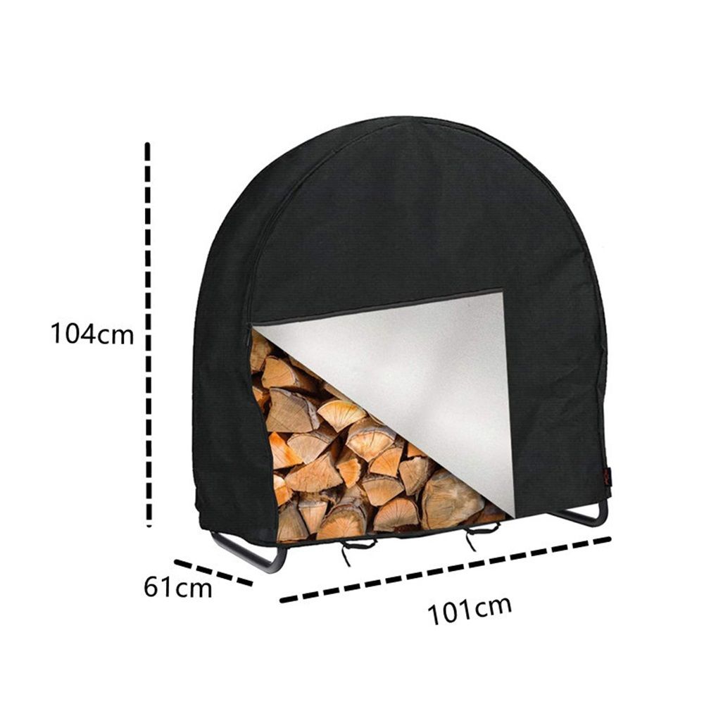 Firewood Log Rack Cover, Outdoor Waterproof Log Hoop Cover, Windproof Dry Wood view 4