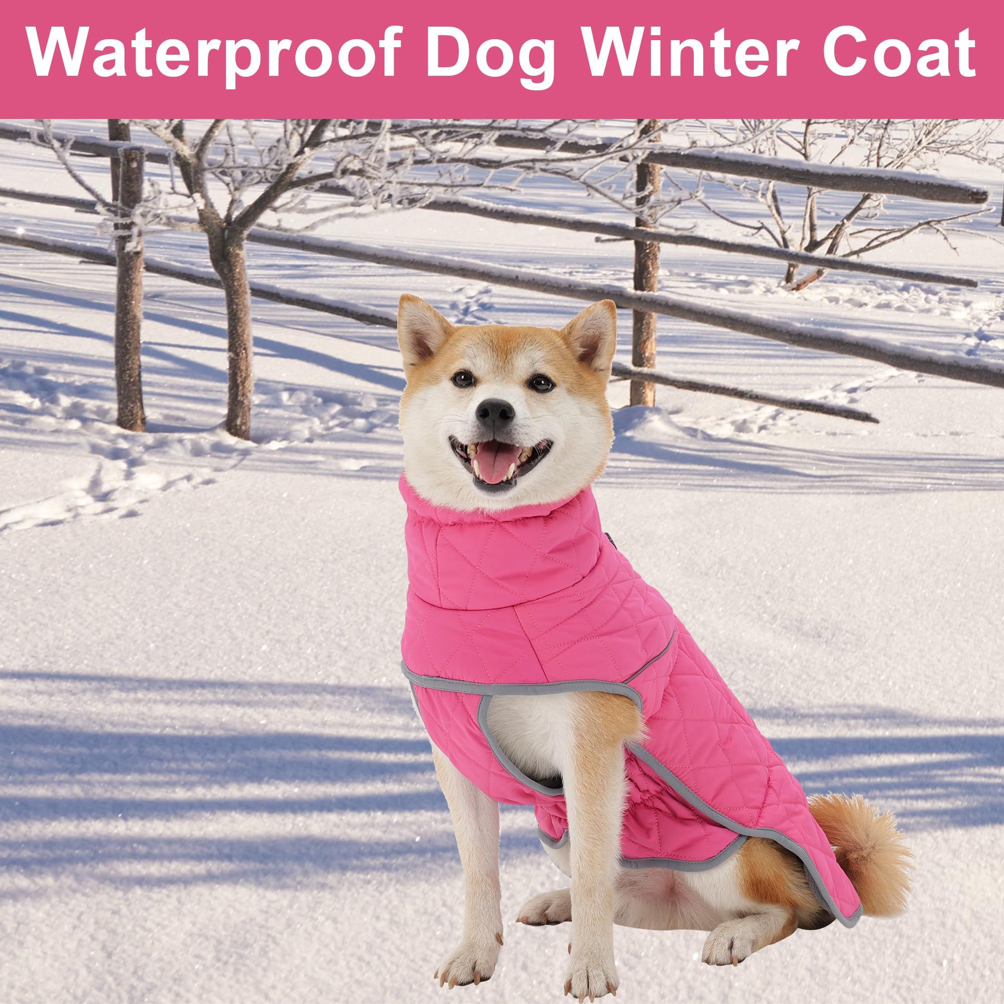 Winter Coat - Waterproof & Windproof Dog Puffer Jacket for Small to Large Dogs view 2