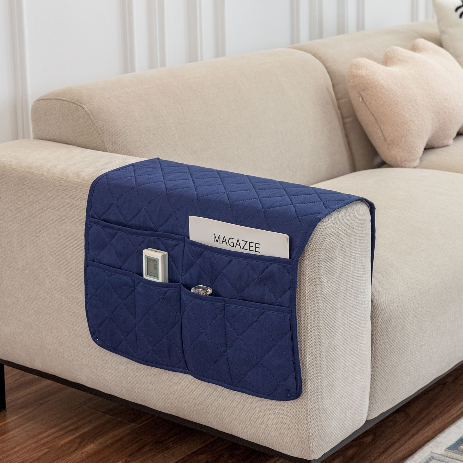 Sofa Armrest Organizer with 6 Pockets