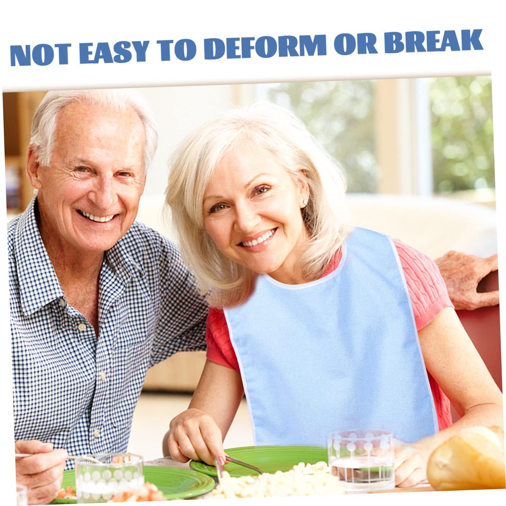 4 Pack Adult For Elderly Women Men Cloth Bib For Eating Adjustable bib view 4