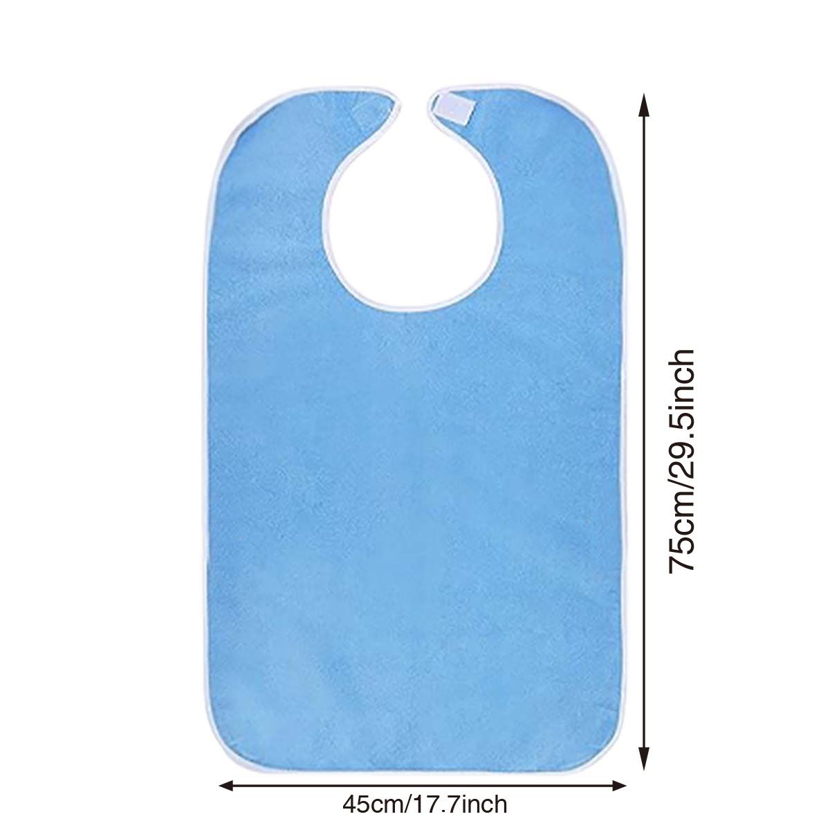 4 Pack Adult For Elderly Women Men Cloth Bib For Eating Adjustable bib view 5