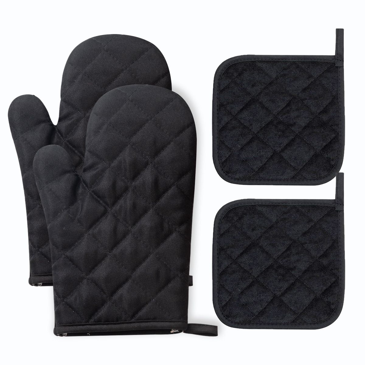 Oven Mitts and Pot Holders 4 pcs Set