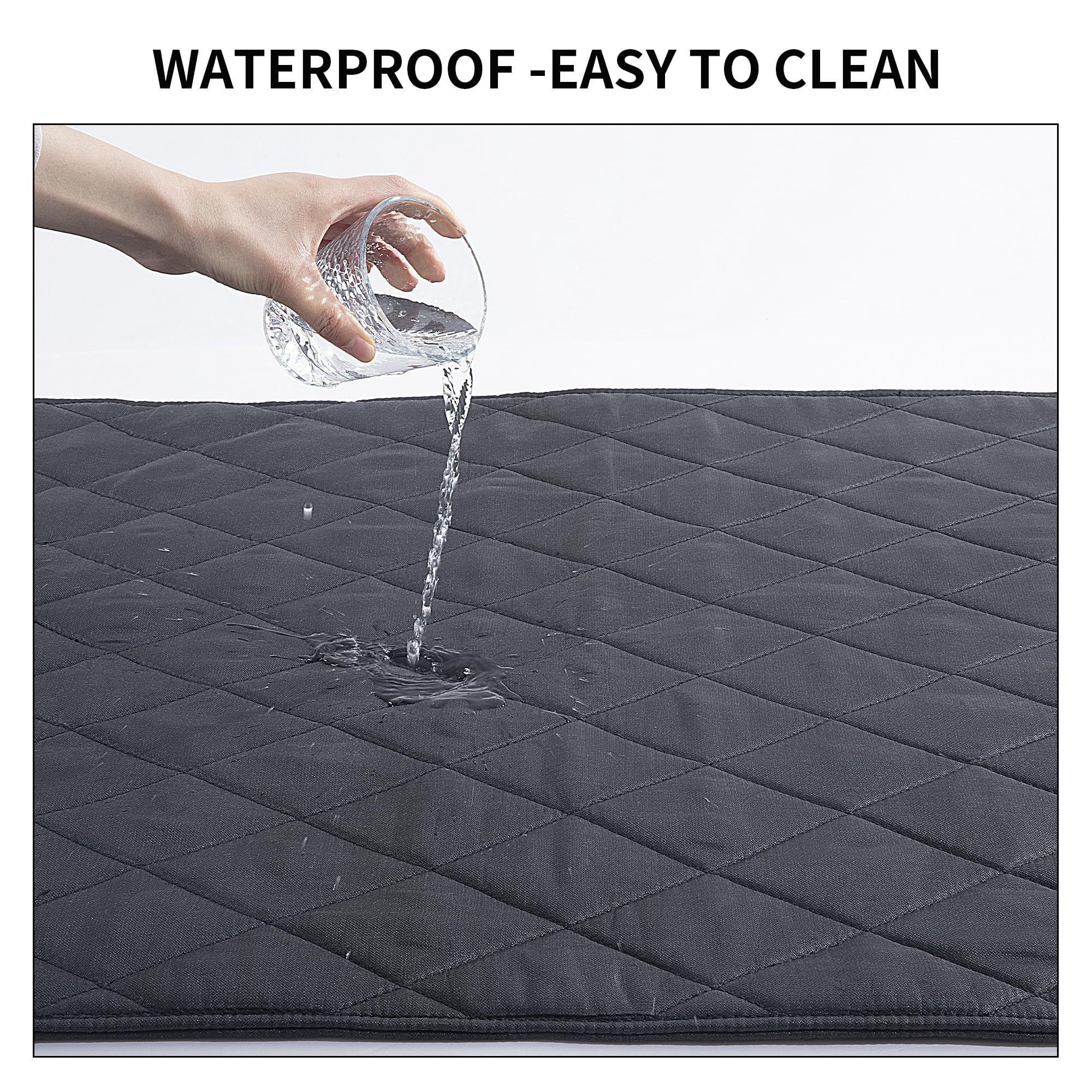 Chew Proof Dog Crate Bed Pad - Indestructible & Water Resistant for Aggressive view 4