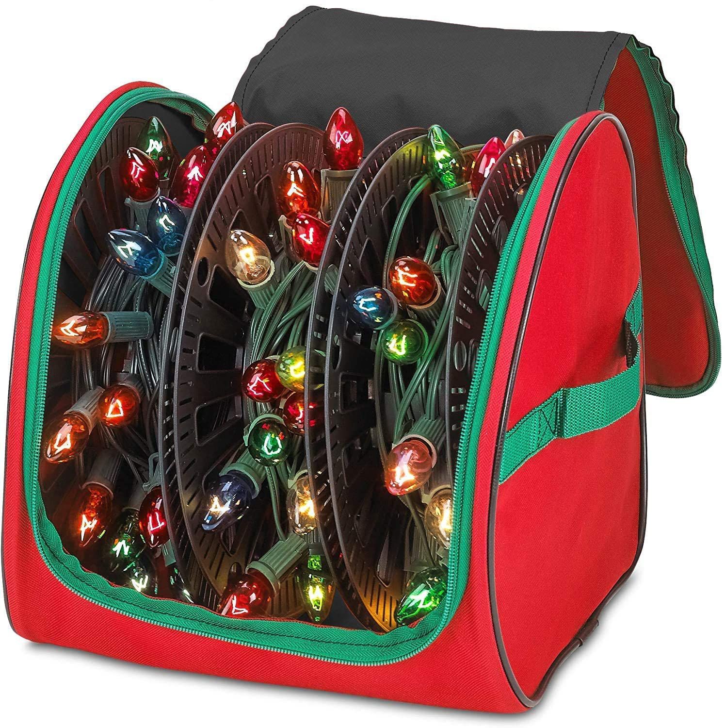 Christmas Light Storage Reels - Christmas Light Organizer 600D Oxford Fabric view 2