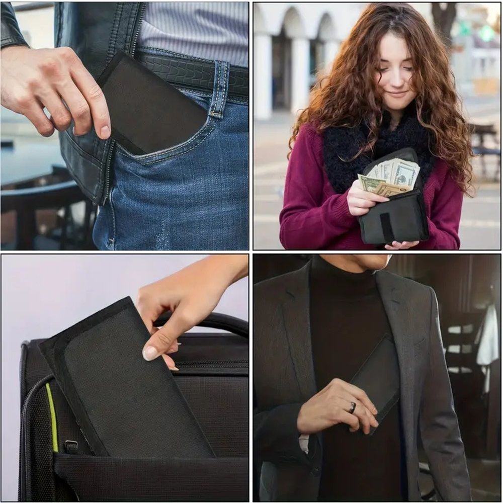 Money organizer for cash 6 slots money holder with blank card view 4