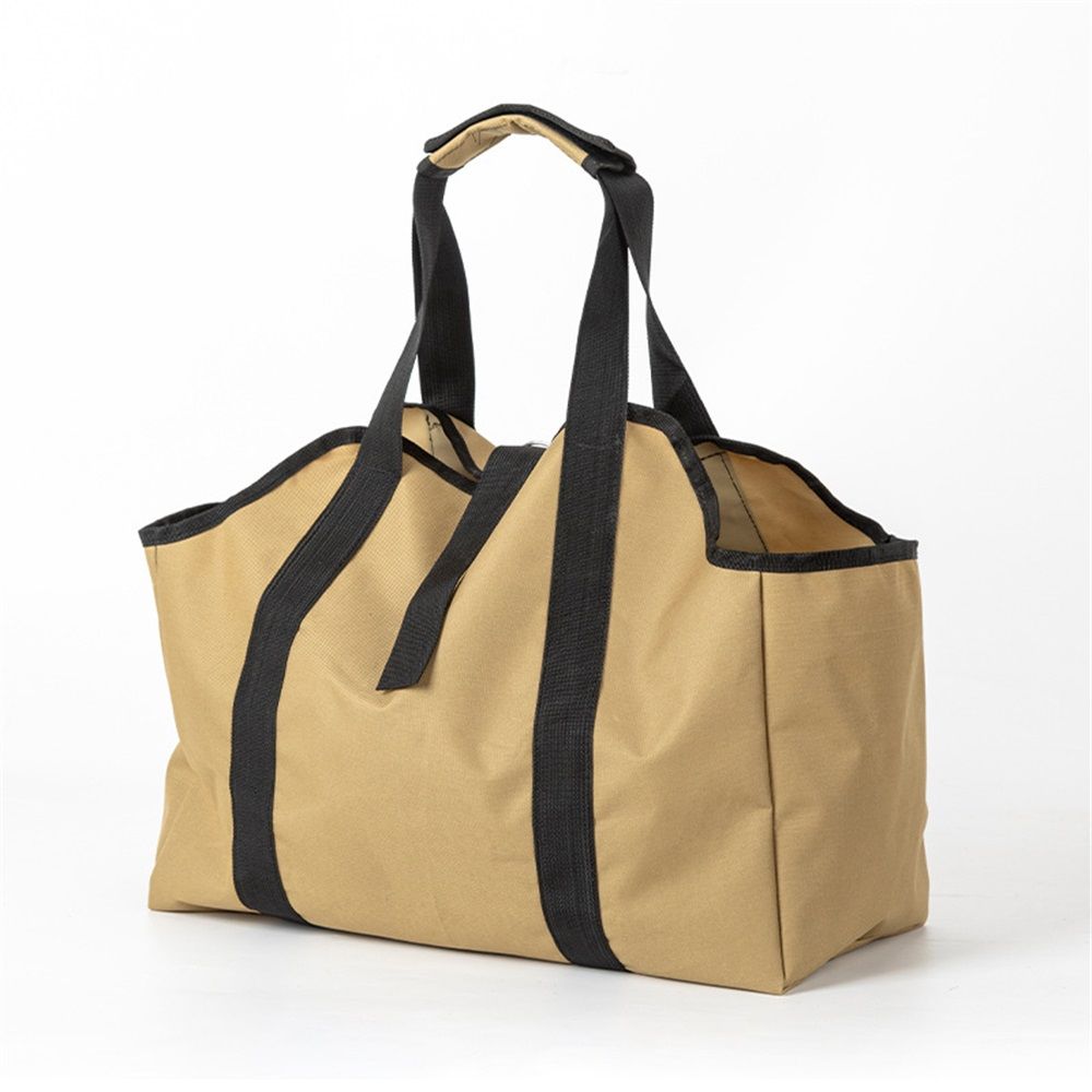Firewood Carrier Bag Waxed Canvas Waterproof Extra Large Log Carrier Holder