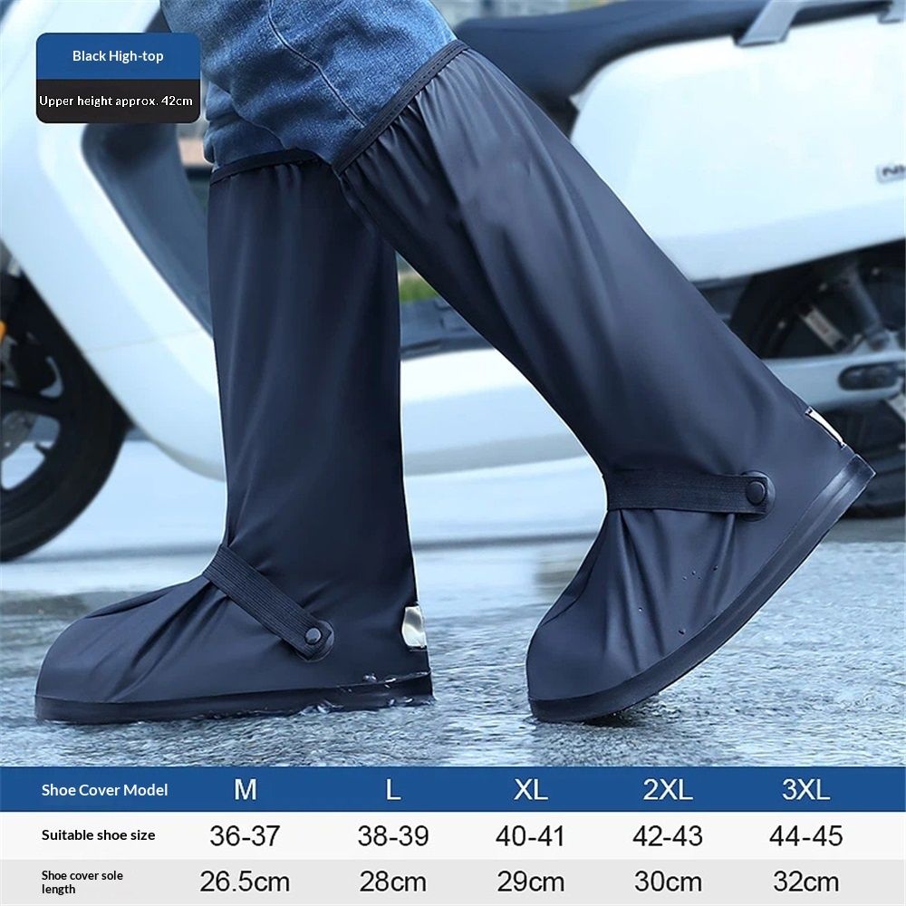 Waterproof Shoe Covers For Rain，Rain Boot Covers With Zipper view 5