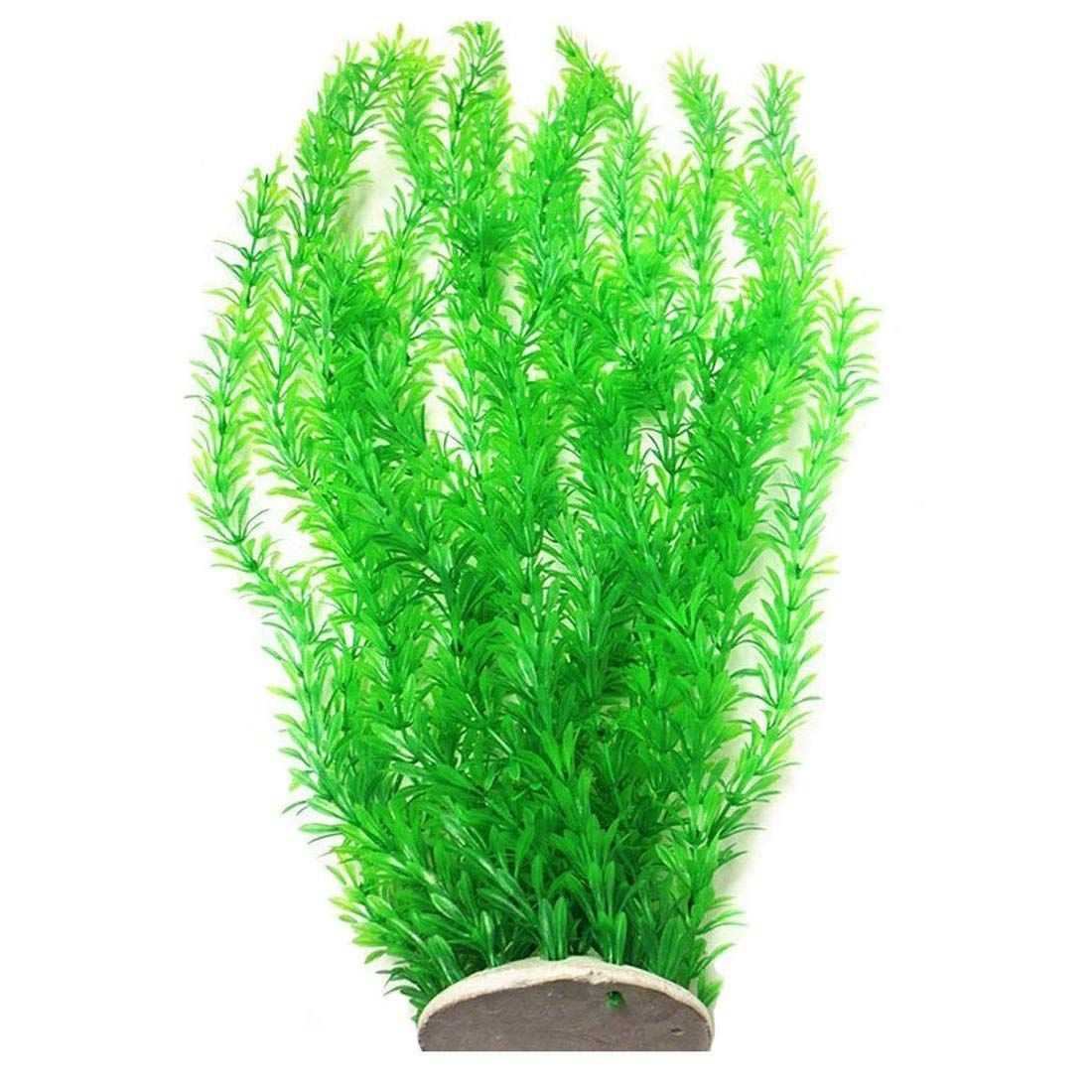 Pack of 2 Tall Plastic Aquarium Plants Large Fake Fish Tank Artificial Pond view 2