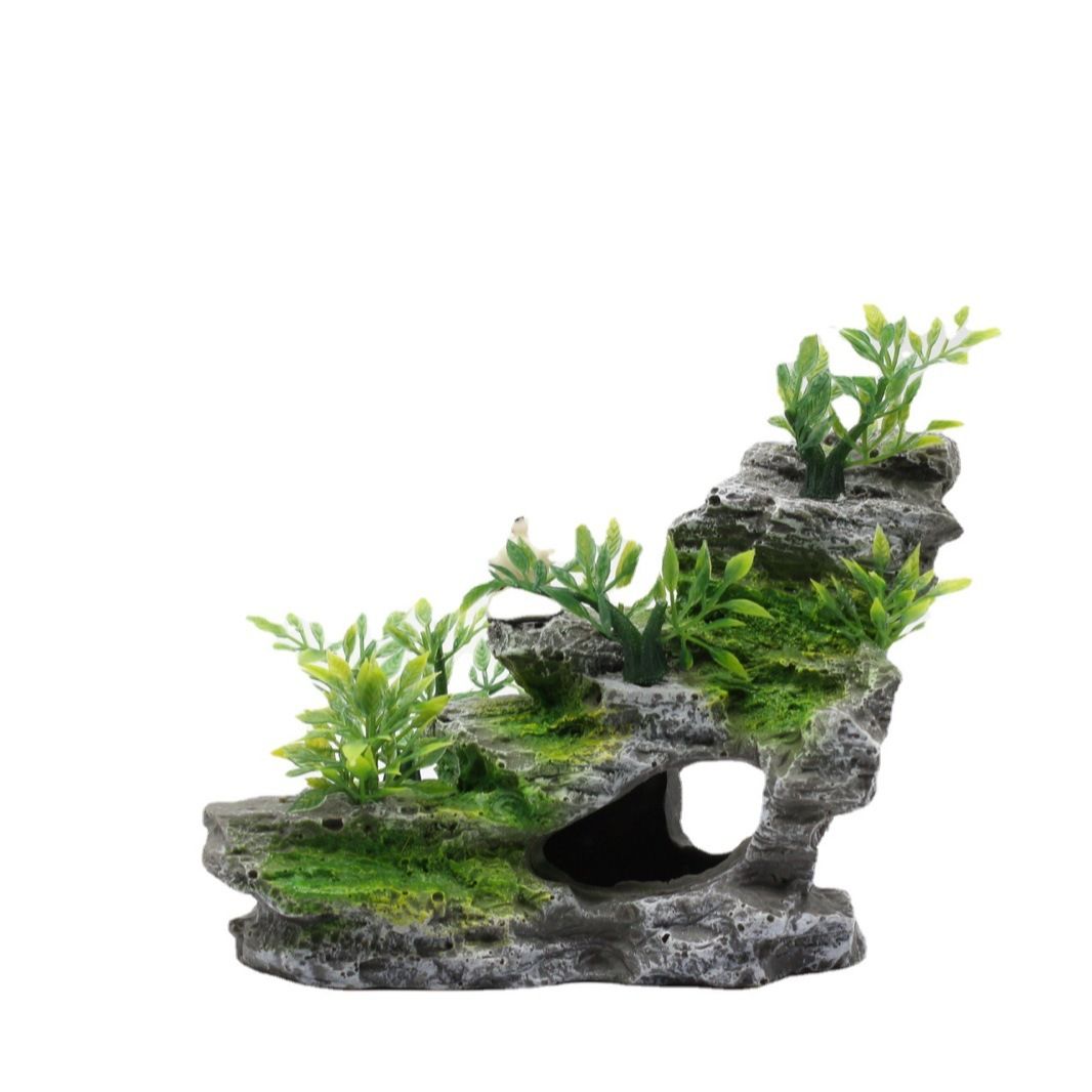 Artificial mountain view stone cave aquarium decoration fish tank decoration