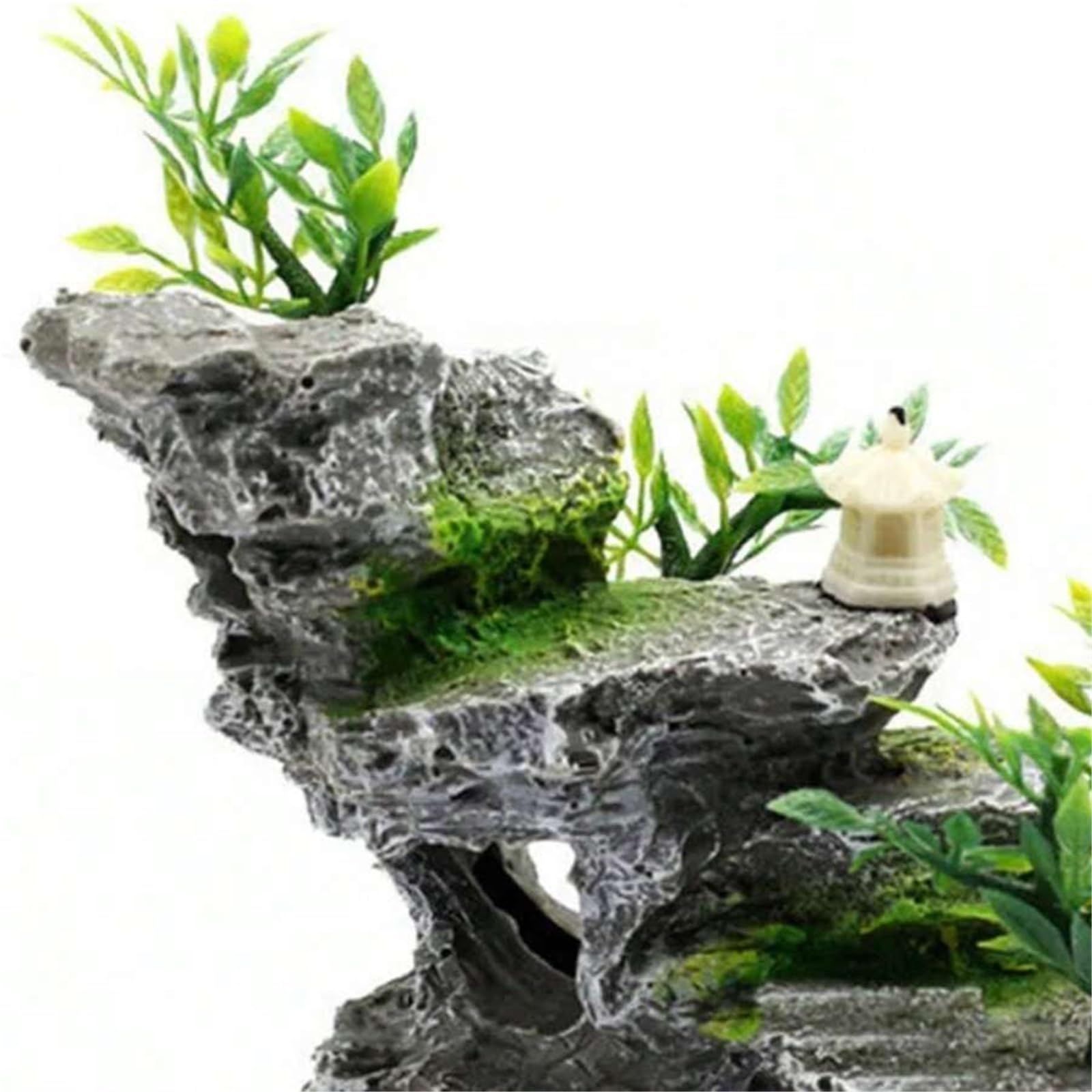 Artificial mountain view stone cave aquarium decoration fish tank decoration view 4