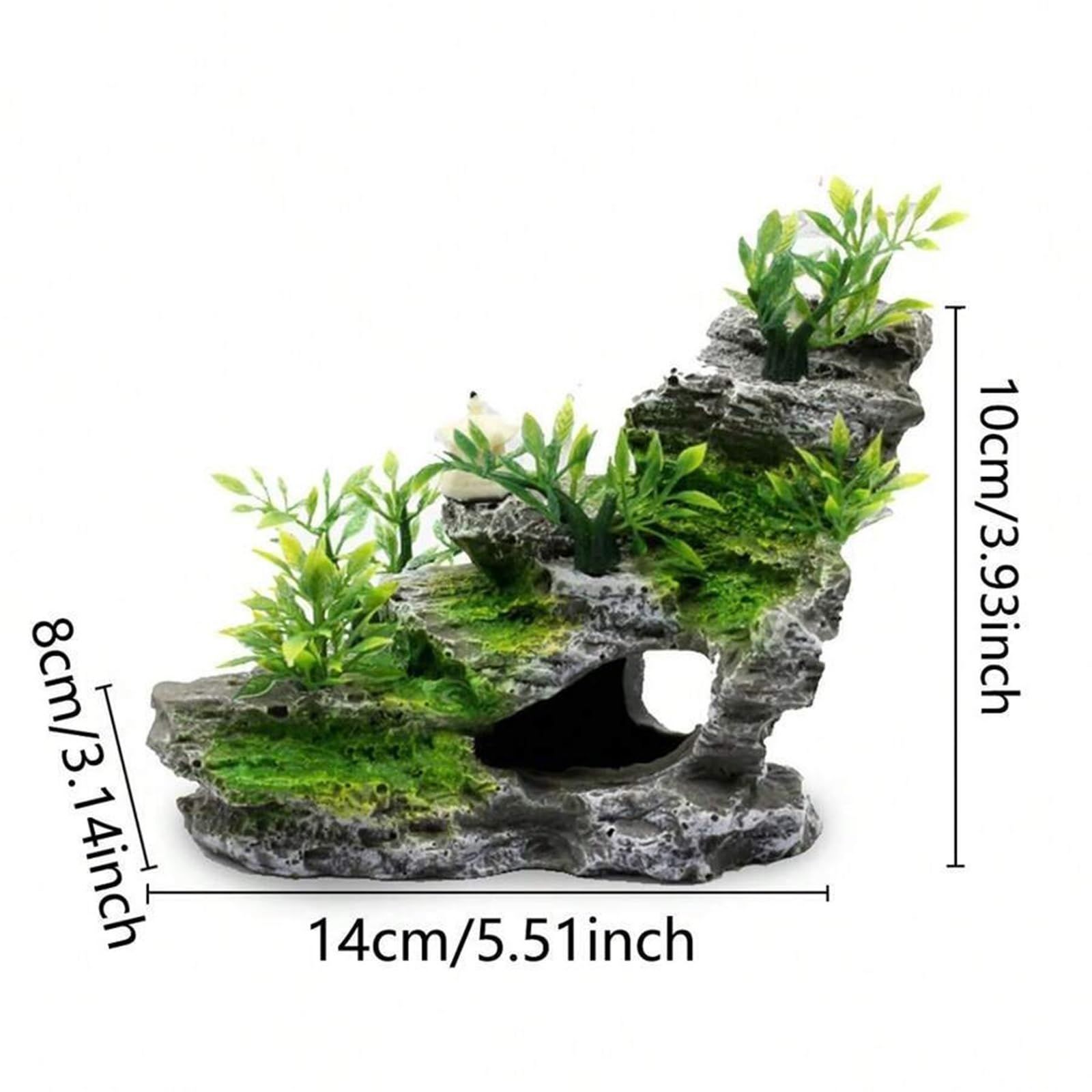 Artificial mountain view stone cave aquarium decoration fish tank decoration view 5