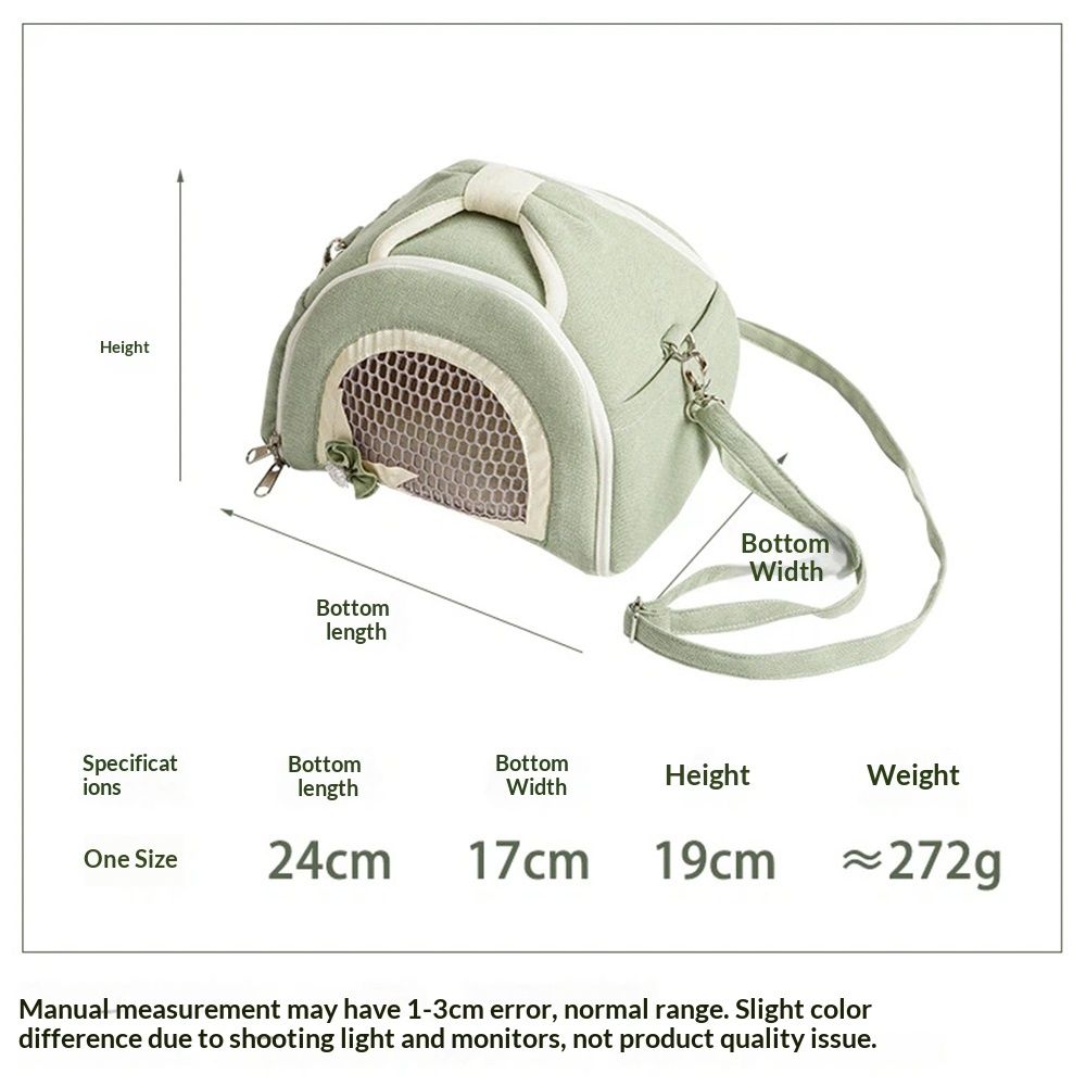 Hamster Carrier Guinea Pig Carrier Bag Small Animal Sugar Glider Pouch Gerbil view 5