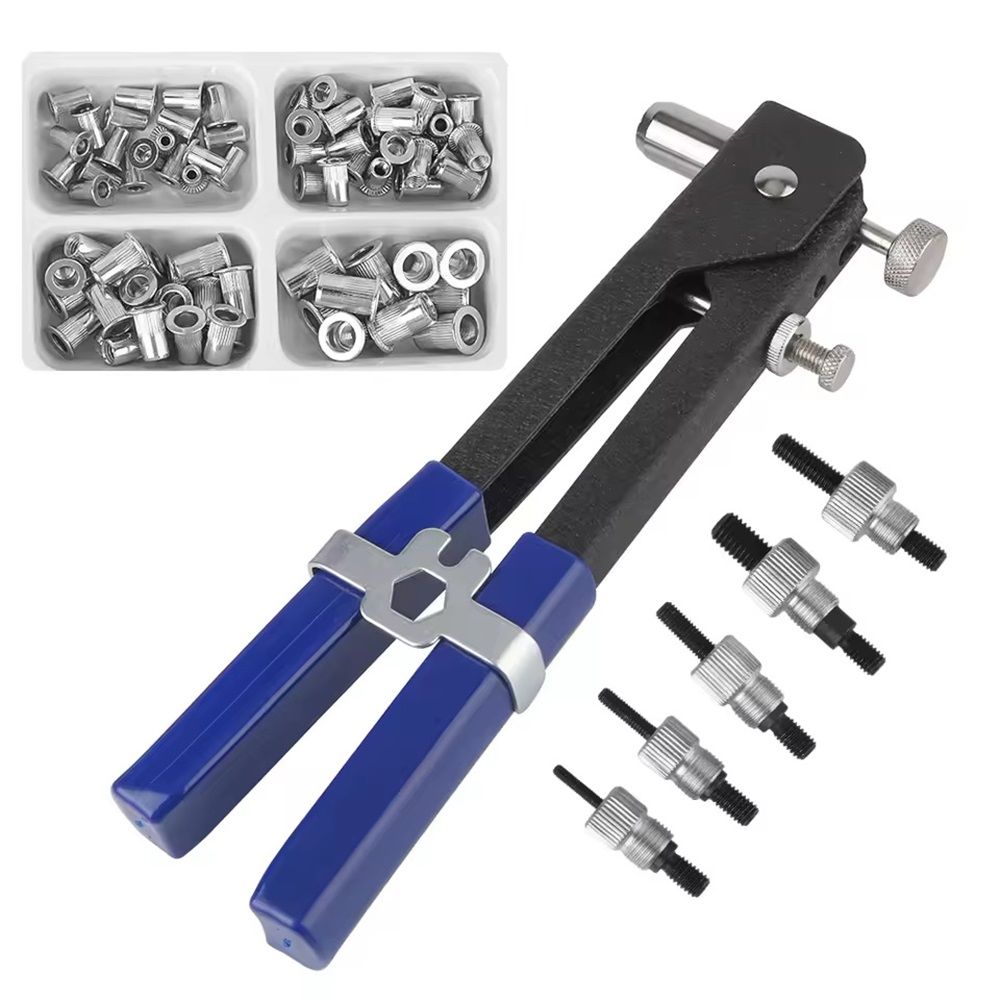 110pcs Rivet Nut Tool Kit Rivnut Tool Nut Rivet Gun kit Wrench Threaded Insert view 2