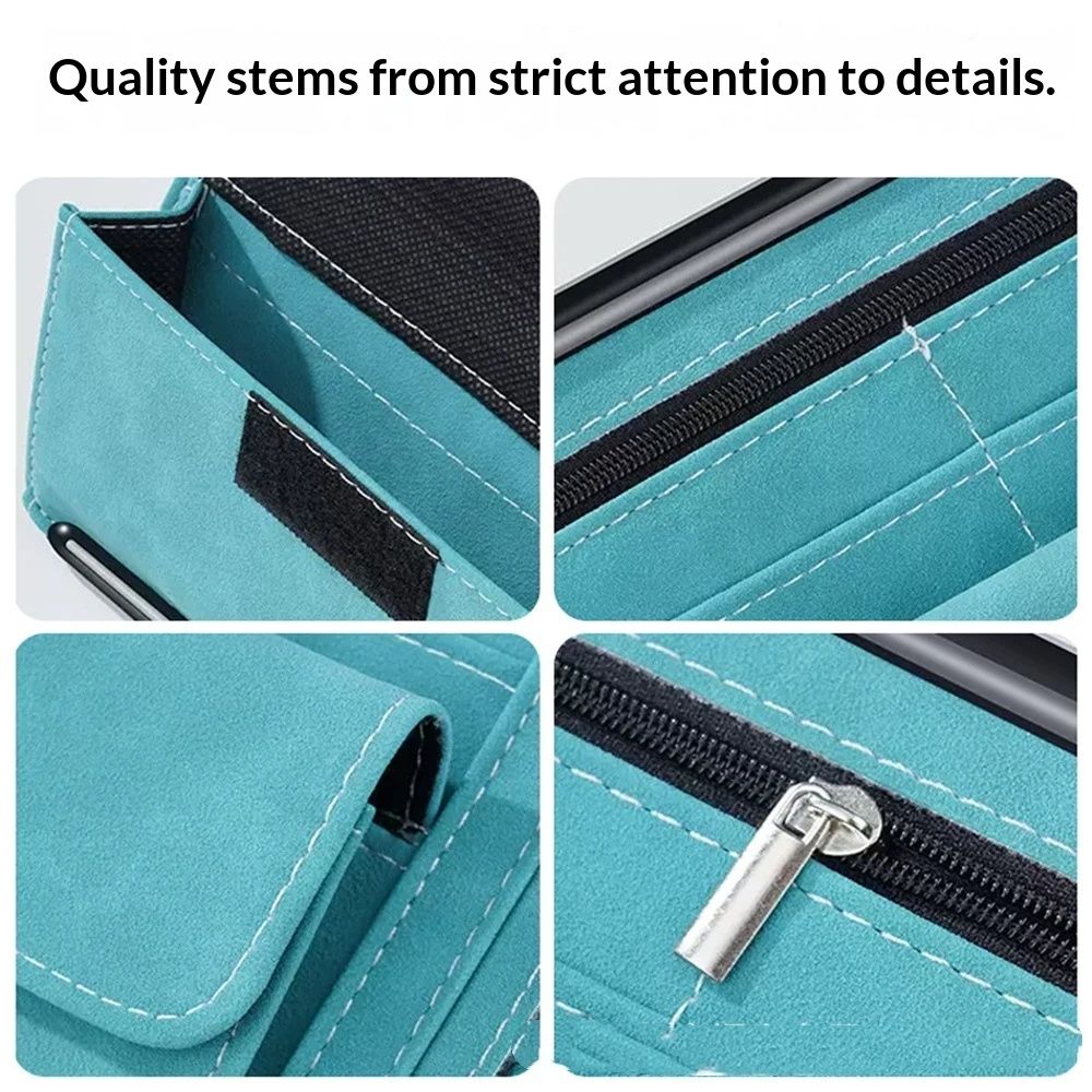 Car Sun Visor Organizer, Soft Leather Surface Eyeglasses Note Card Holder Car view 4