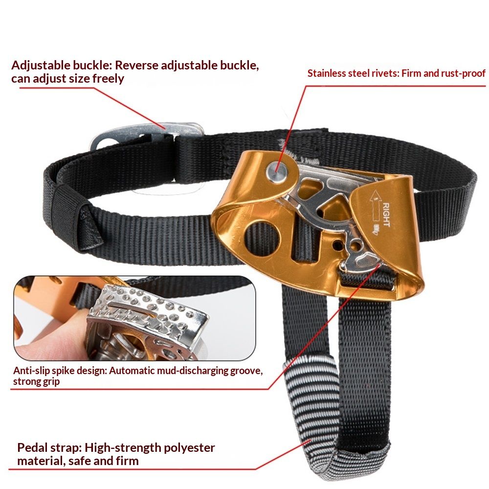 Foot Ascender Outdoor Mountaineering Tree Arborist Climbing Rappelling Equip view 2