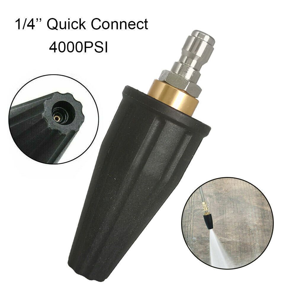 Pressure Washer Tips Turbo Nozzle 4000 PSI 360° Rotating Turbo Spray Tips For