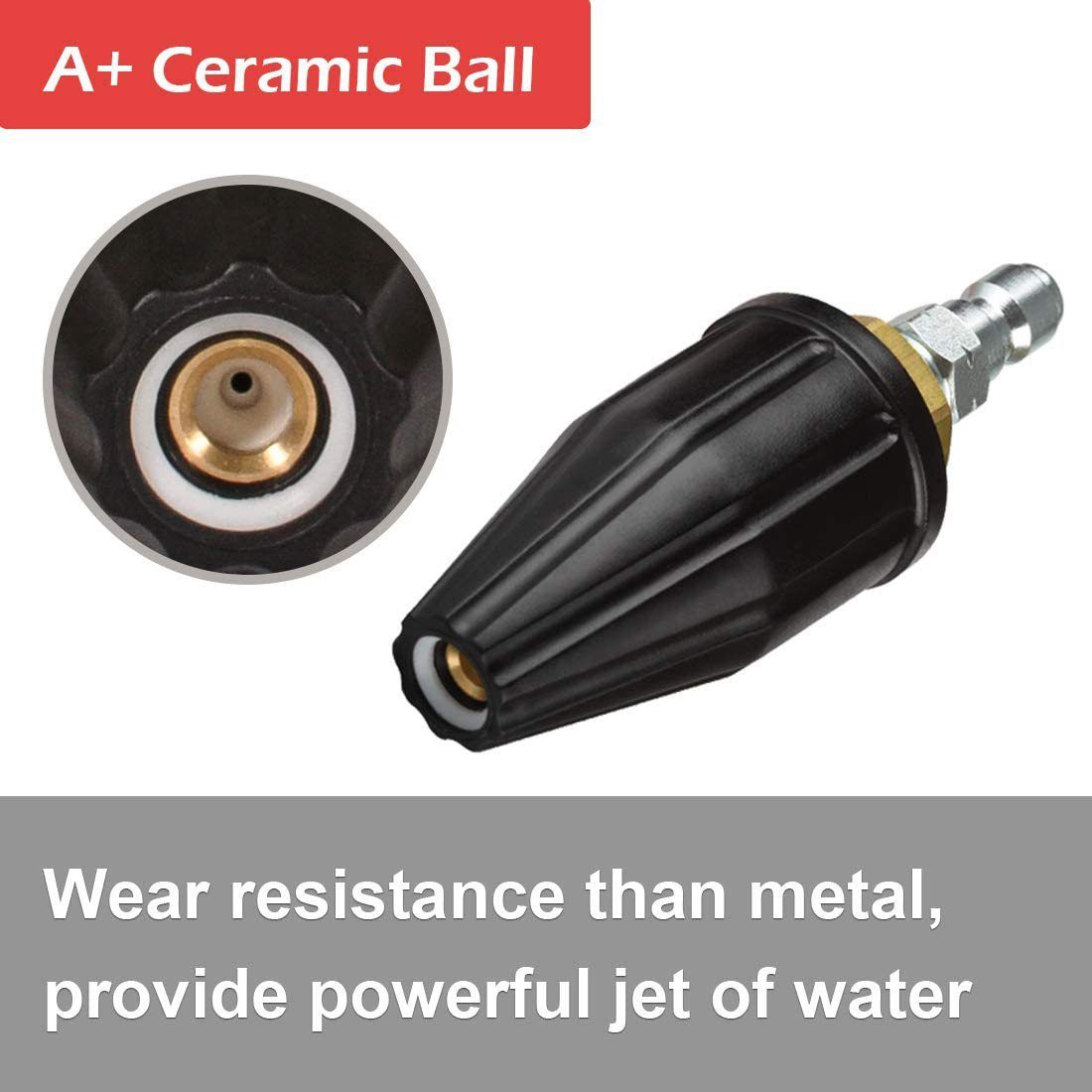 Pressure Washer Tips Turbo Nozzle 4000 PSI 360° Rotating Turbo Spray Tips For view 4