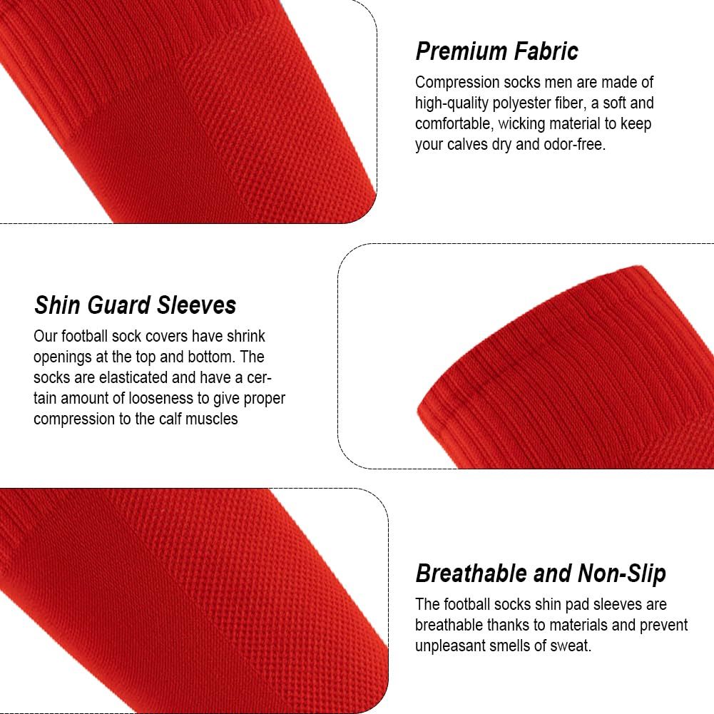 4 Pairs Leg Sleeves for Soccer view 2