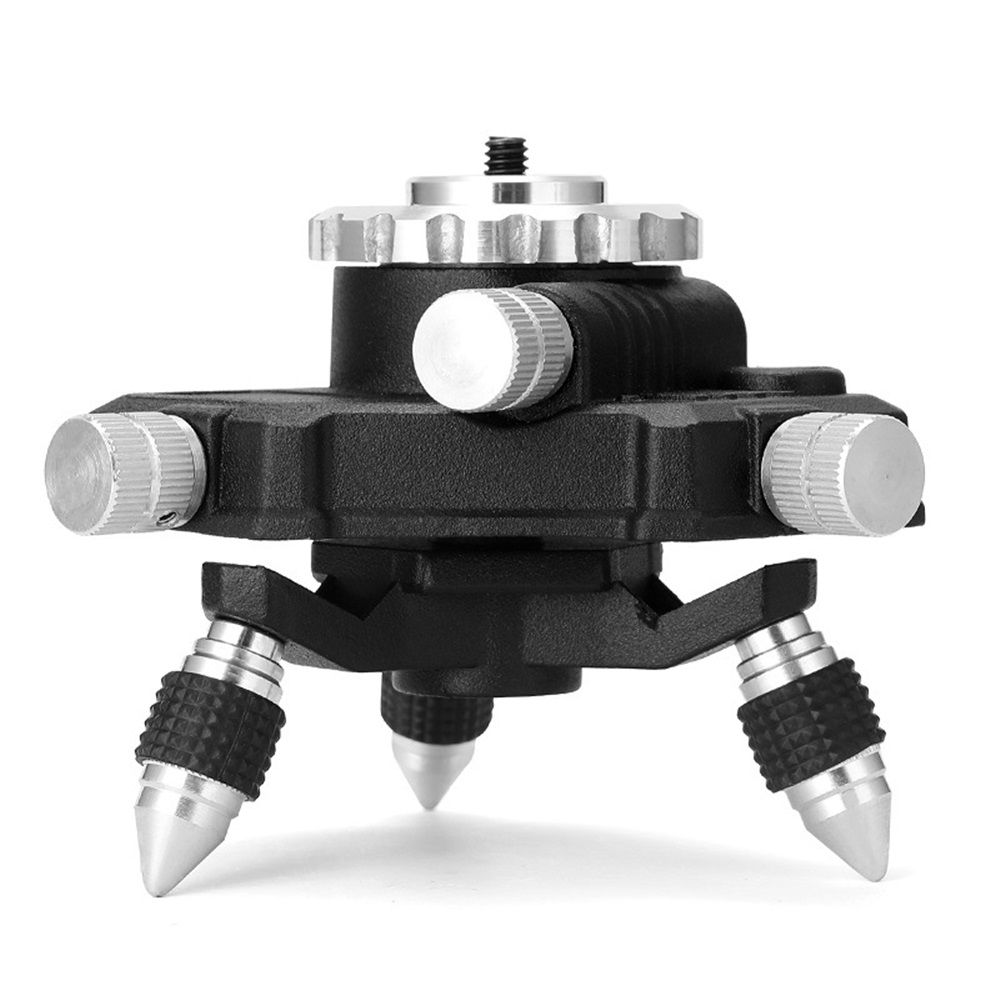 Laser Level Adapter Micro-adjust Fine Metal 360-Degree Rotating Base Tripod