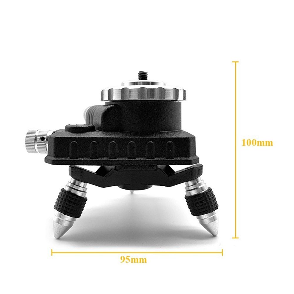 Laser Level Adapter Micro-adjust Fine Metal 360-Degree Rotating Base Tripod view 2