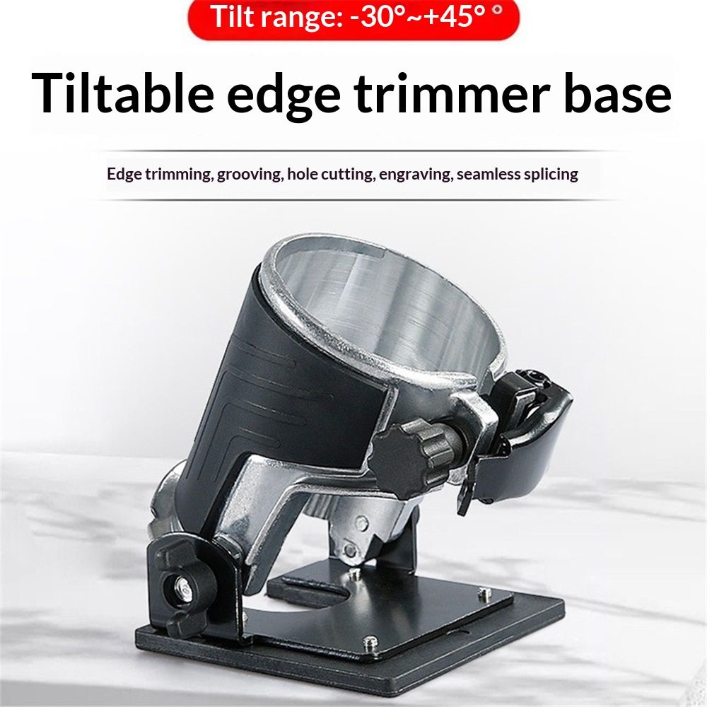3709 370 Compact Router Tilt Base 90*90mm Angle Router Base Trimmer Protective view 2
