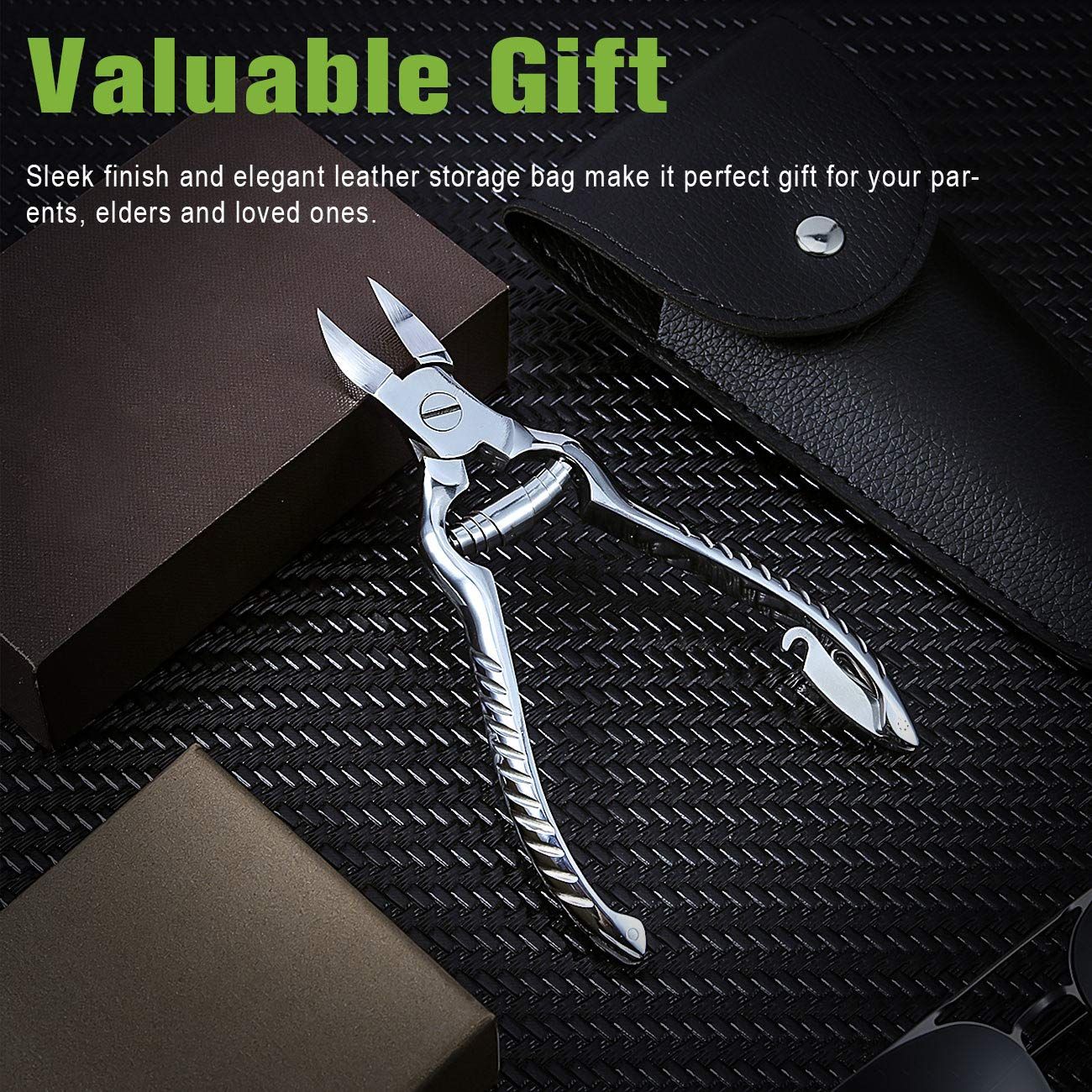 Heavy Duty Podiatrist Toenail Clippers for Thick and Ingrown Nails view 5