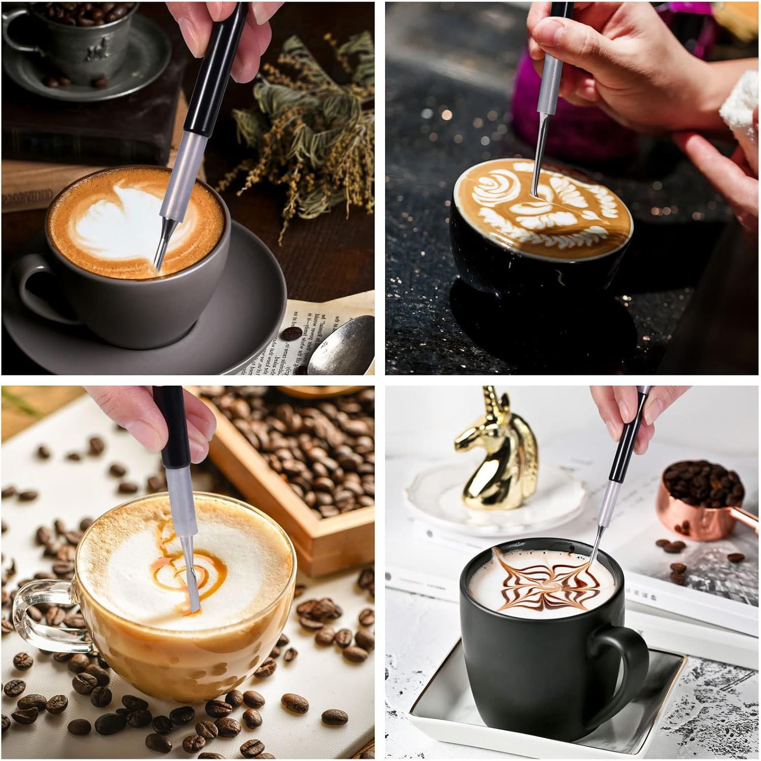 Latte Art Set (3 Tools) for Latte Art view 5