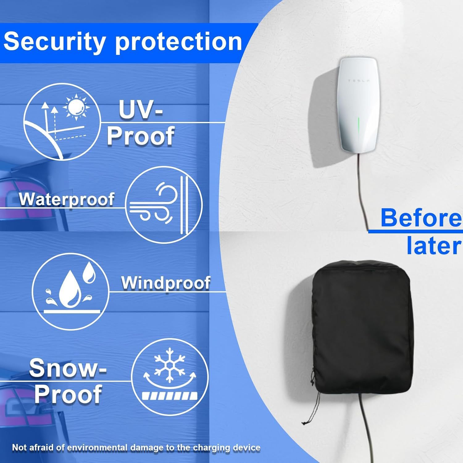EV Charger Cover for Wall Connector Level 2 view 2