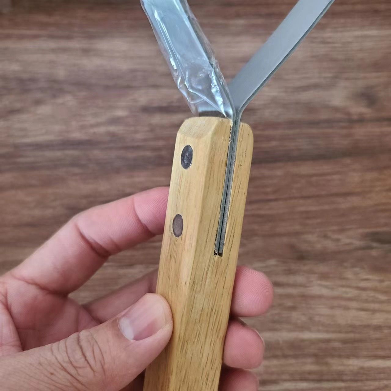 Scraper Fleshing Tool, Hide Scraper Flesher – Hide Tanning Kit, Leather Making view 3