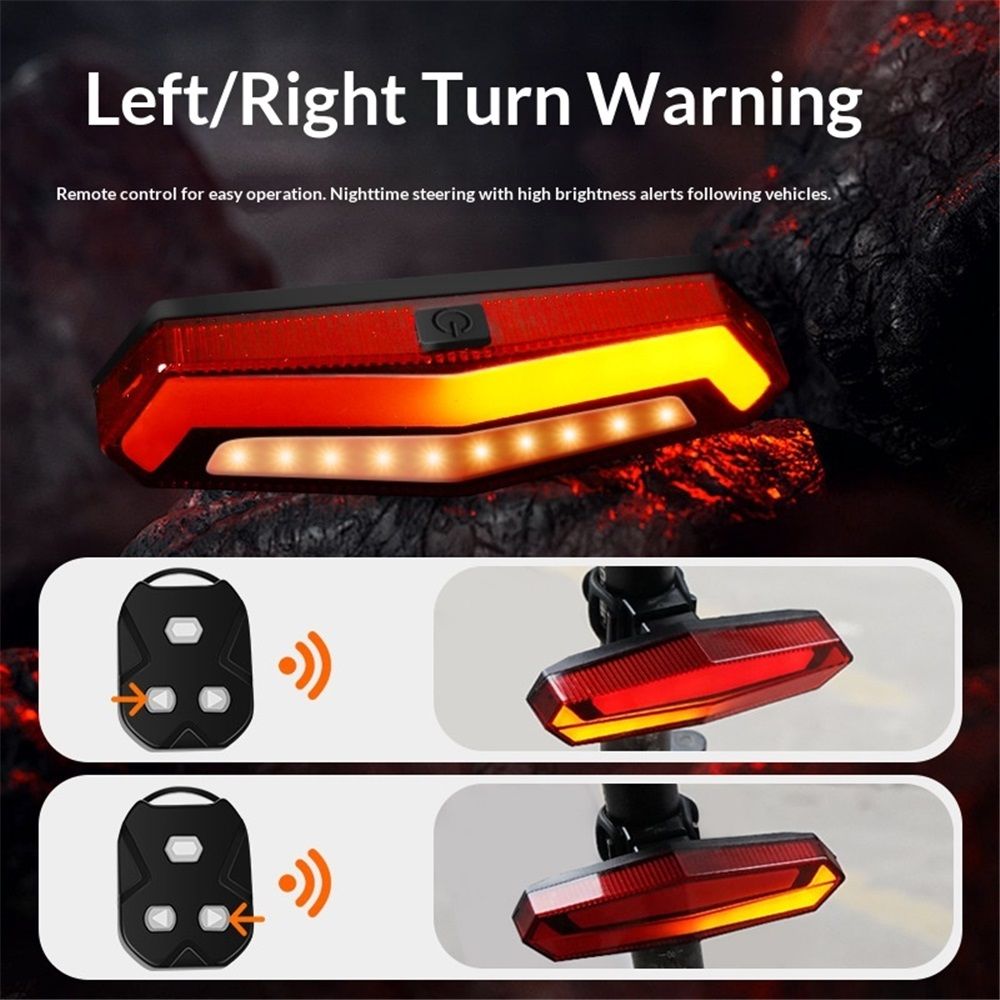 Rear Bike Light Powerful & Rechargeable - Waterproof view 3