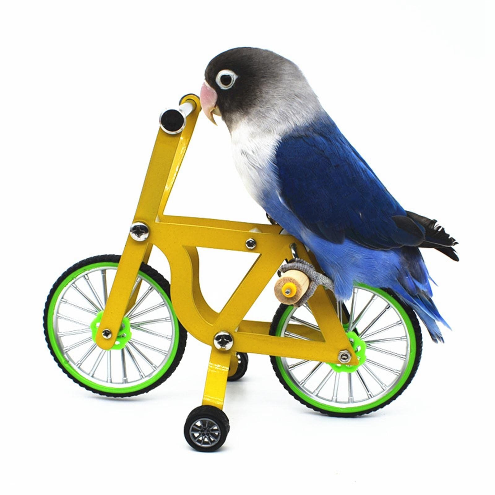 Bird Intelligence Training Toy for Small Medium Birds - Parrot Puzzle Bicycle view 3
