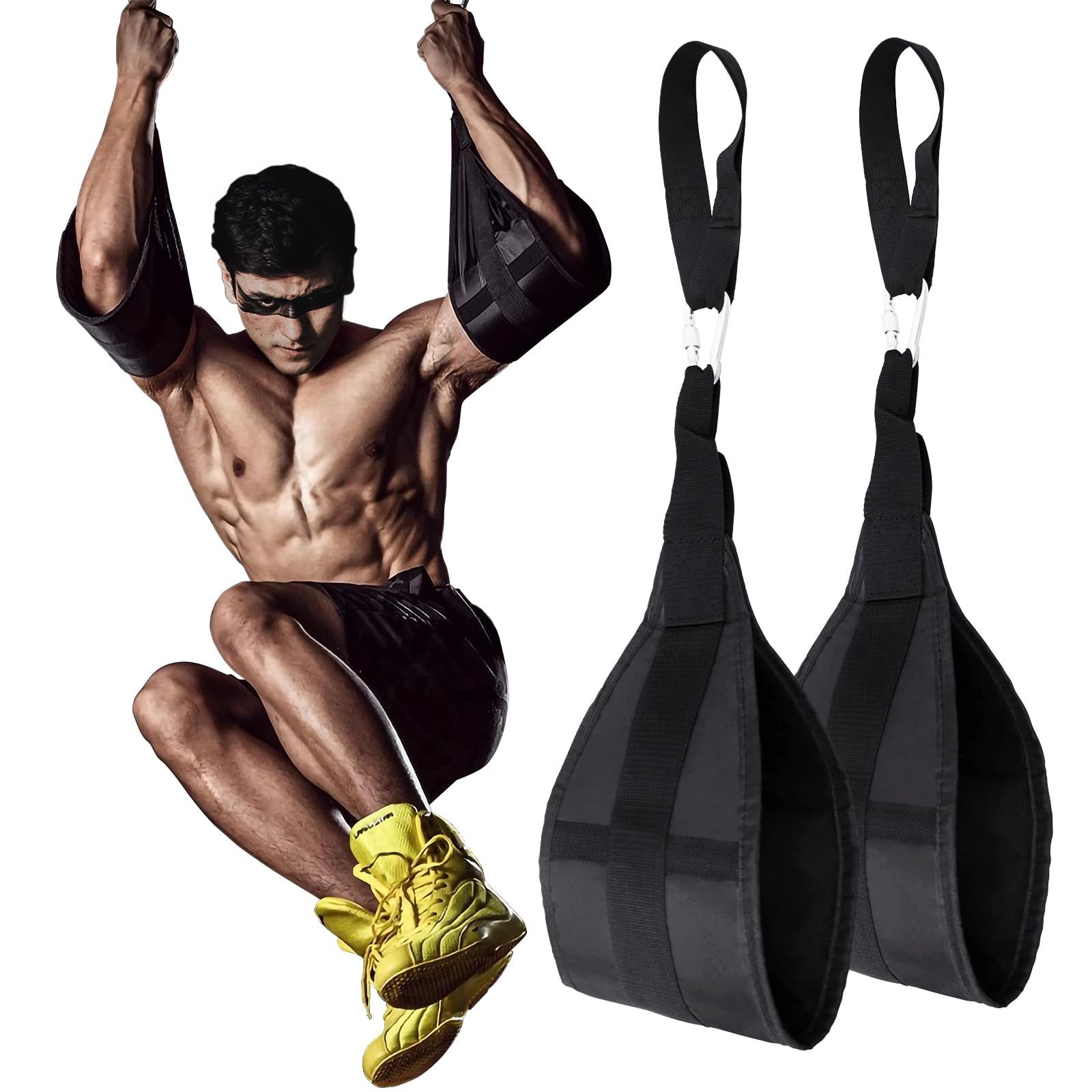 Hanging Ab Straps for Pull Up Bar: Gym Ab Sling Straps for Arm Pull up Workout view 5
