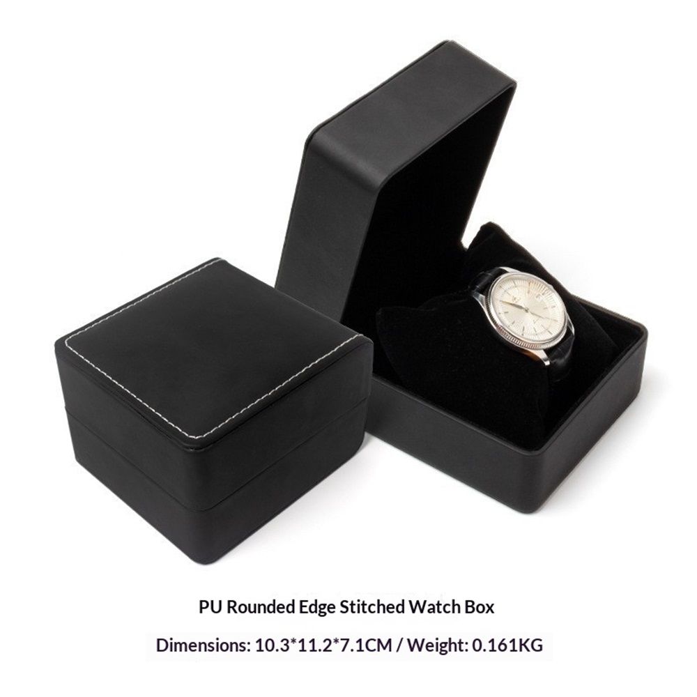 2 pack Watch Box, PU Leather Watch Case, Gift Boxs With Cushion For Most view 4