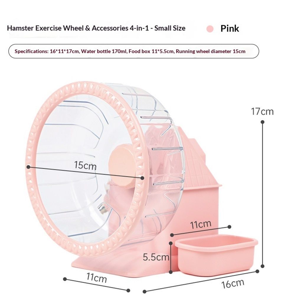 4 in 1 Silent Large Hamster Wheel Multifunctional Hamster Running Wheel Quite view 2