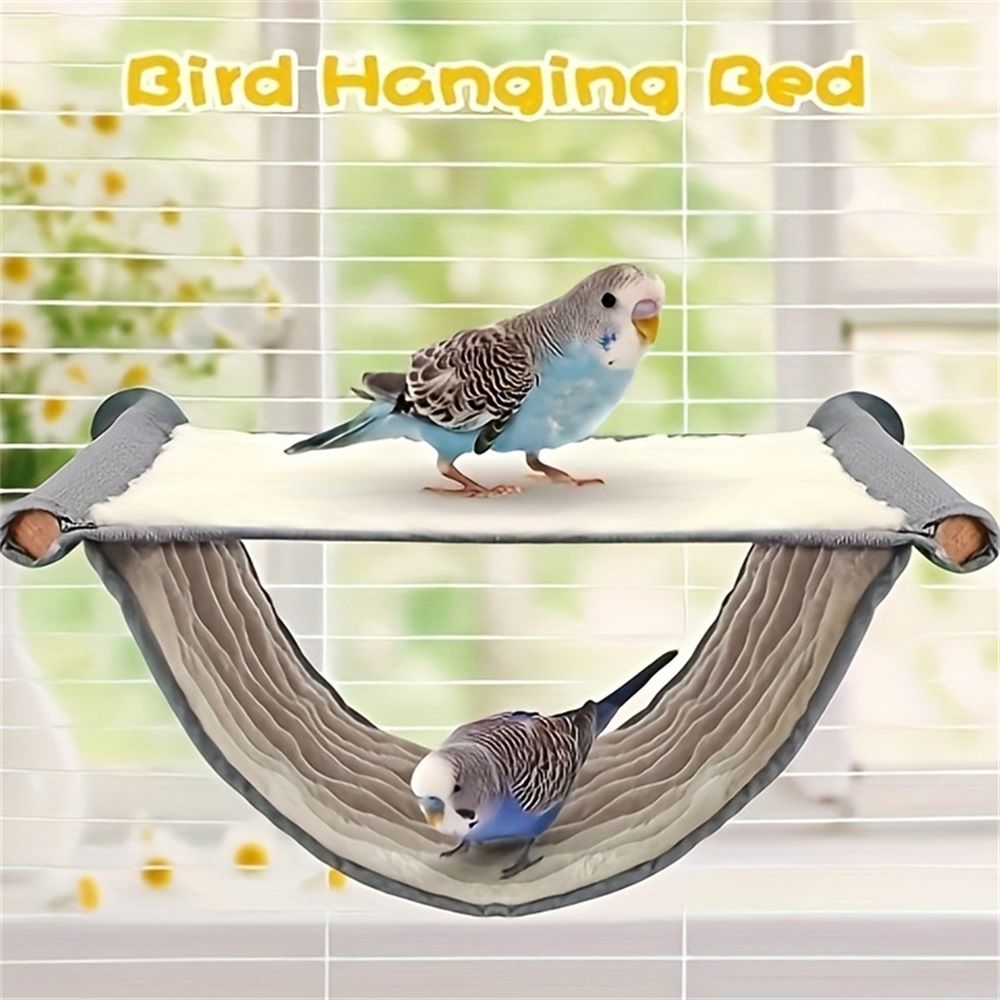Large White Hanging Hamster and Parrot Bed view 3