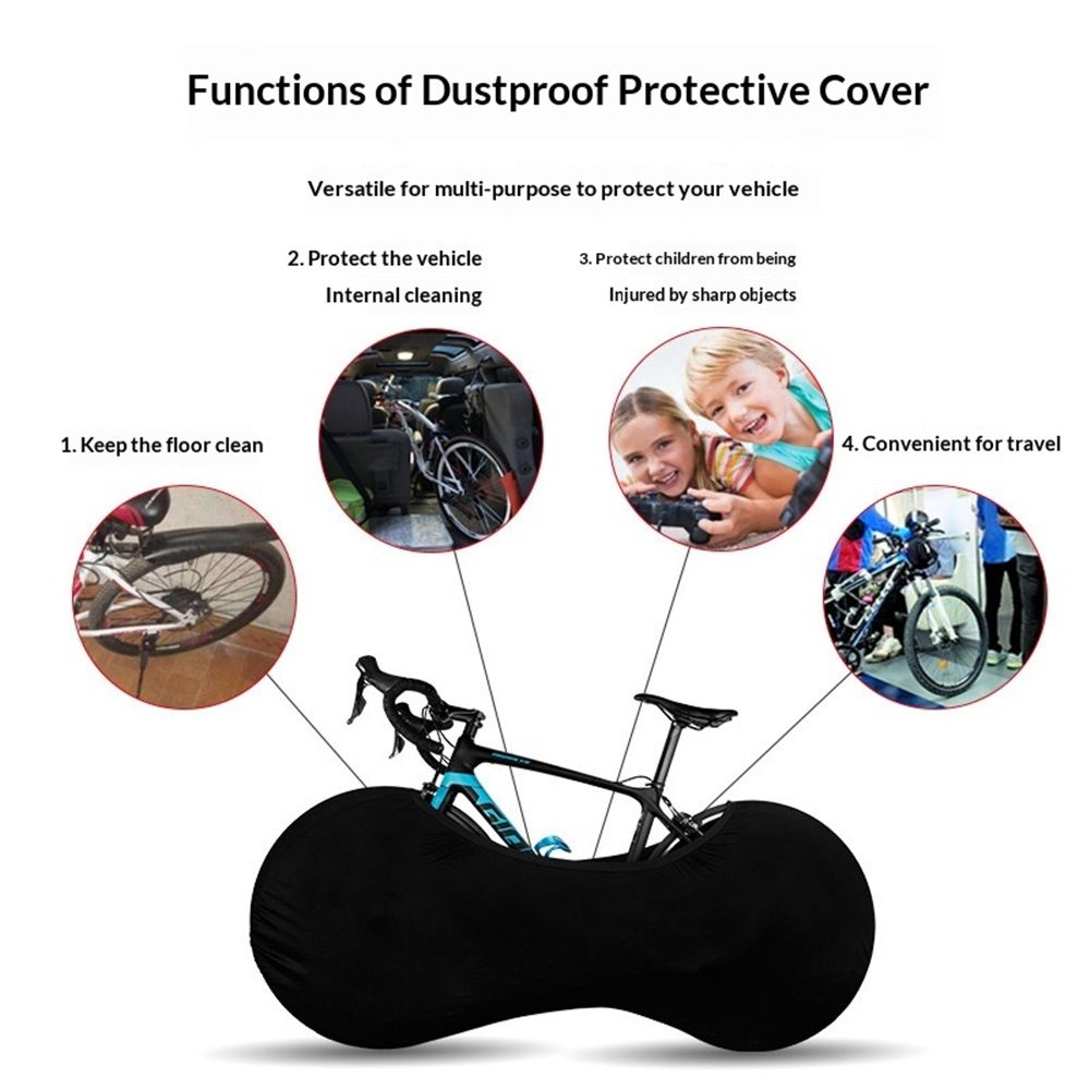 Bike Wheel Cover Indoor Dust-Proof and High Elasticity Bicycle Wheel Bag view 2