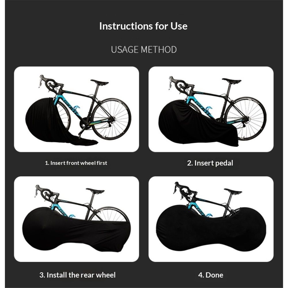 Bike Wheel Cover Indoor Dust-Proof and High Elasticity Bicycle Wheel Bag view 3