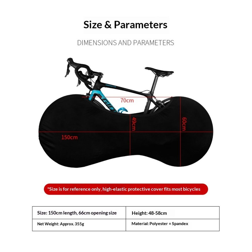 Bike Wheel Cover Indoor Dust-Proof and High Elasticity Bicycle Wheel Bag view 4