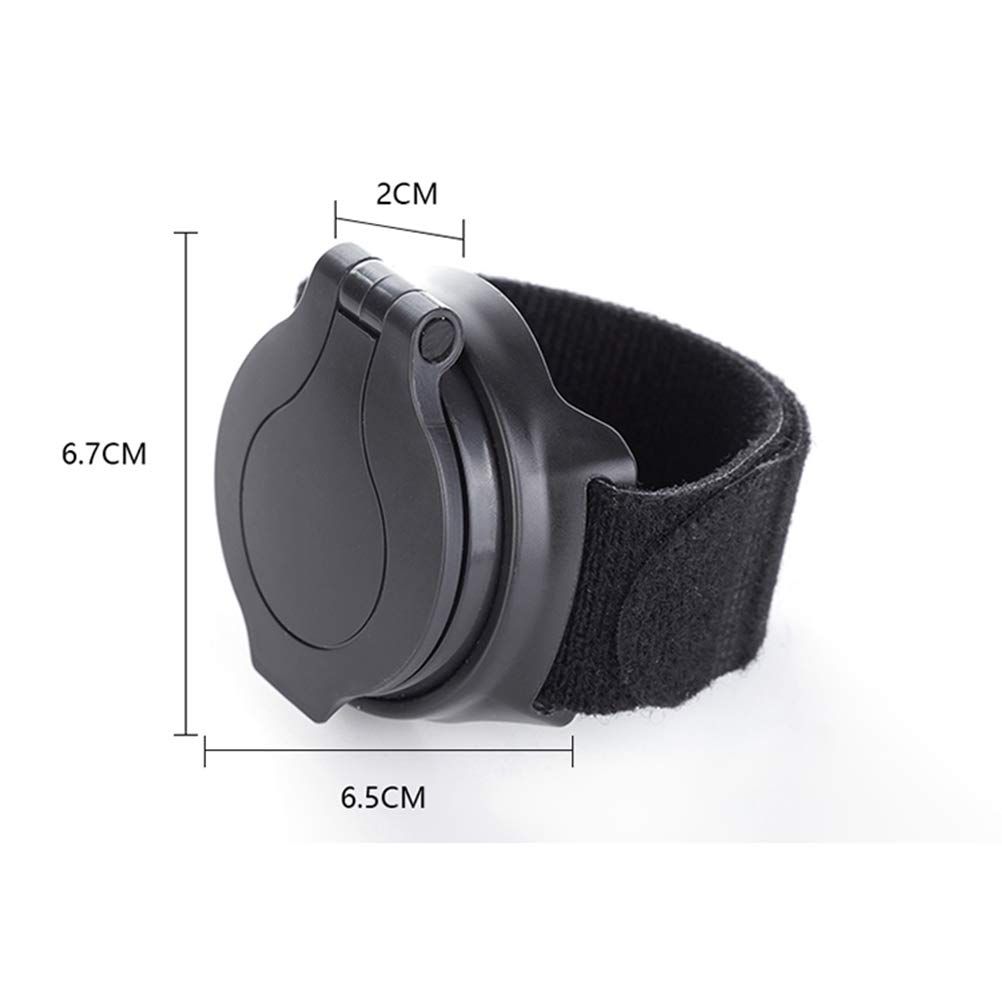2pcs Bike Mirrors Cycling Rear View Mirror Adjustable Wrist Band Mirror view 2