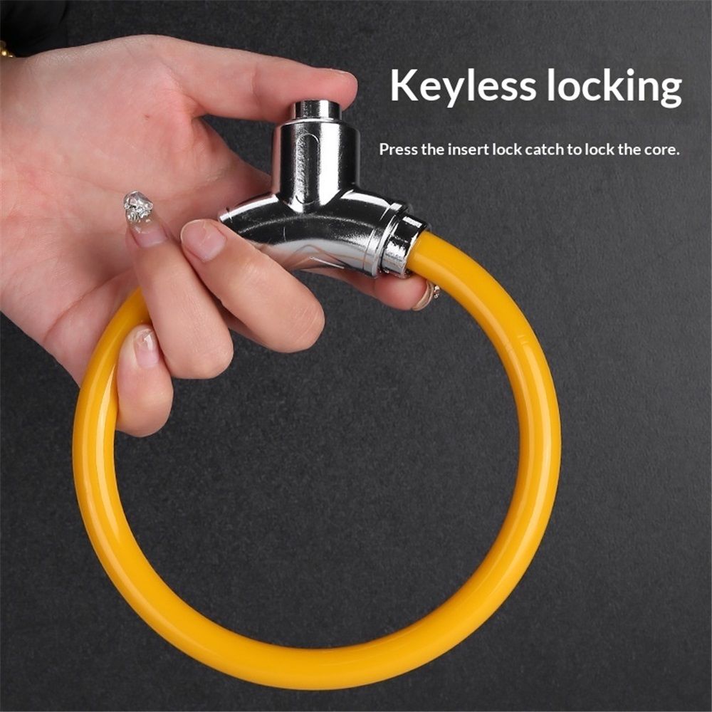 Bicycle Cable Lock, Steel Cable with Keys, Security Lock,Theft Bike Cable view 2