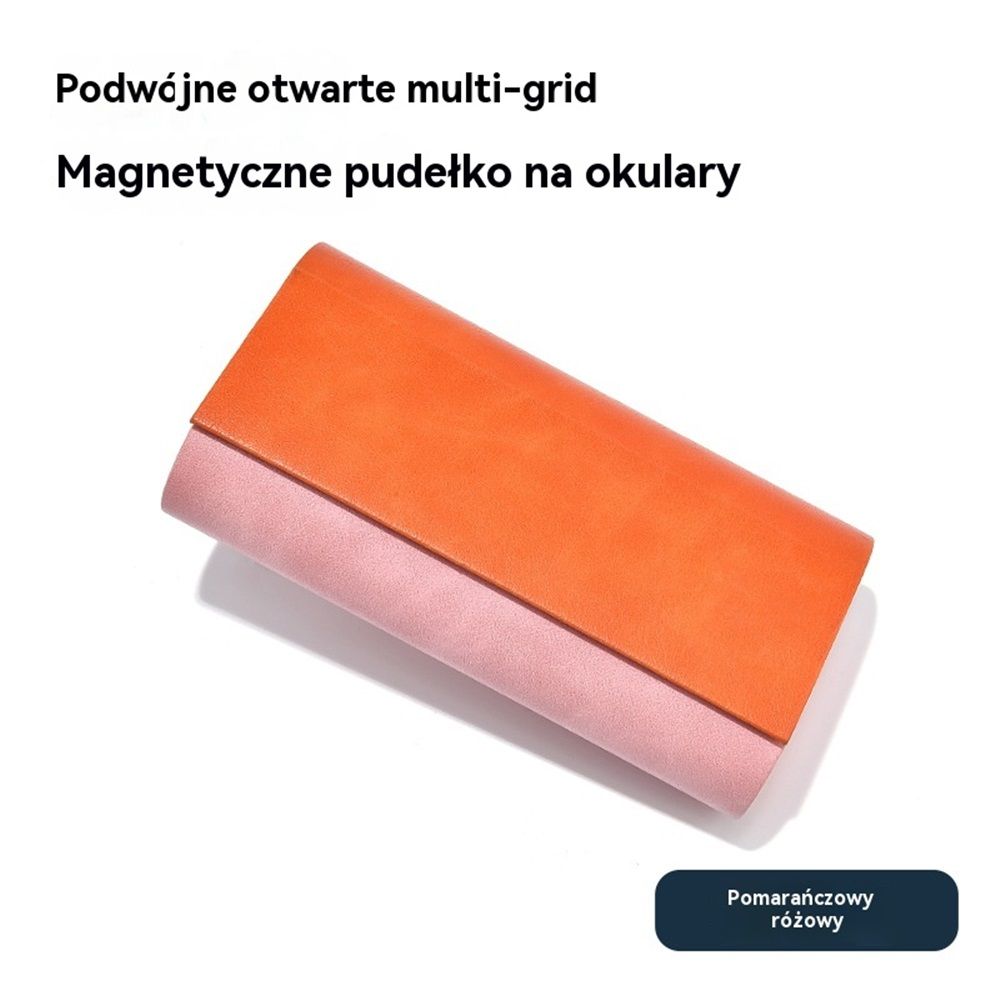 Glasses Case for 2 Storage Portable Compact Slim Two-Piece Soft Case Hard Case view 2