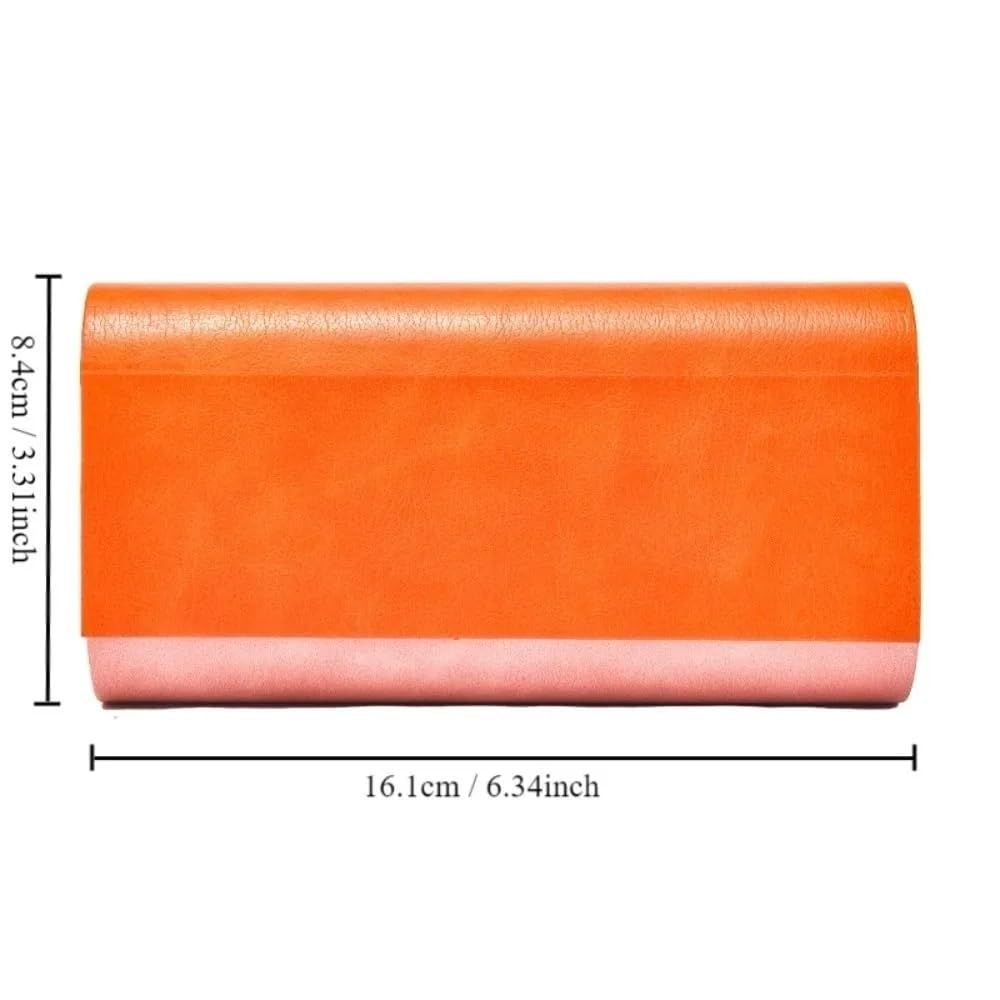 Glasses Case for 2 Storage Portable Compact Slim Two-Piece Soft Case Hard Case view 3