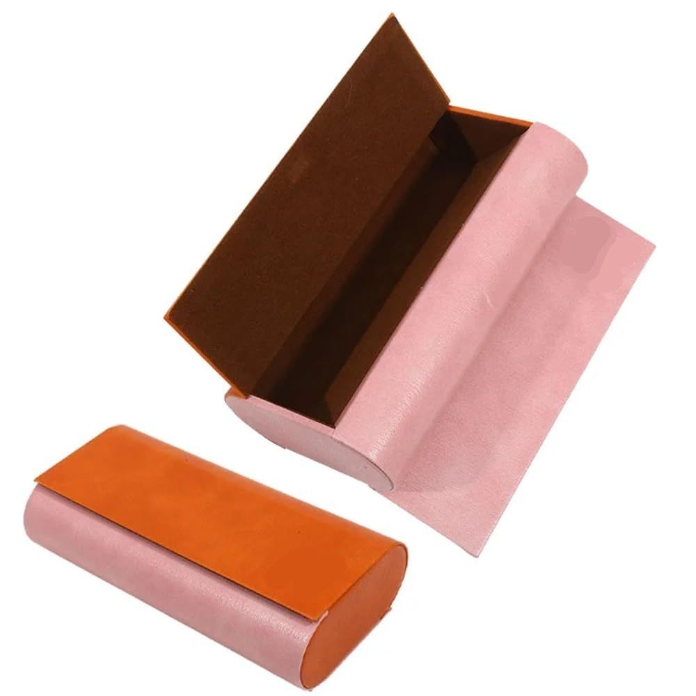 Glasses Case for 2 Storage Portable Compact Slim Two-Piece Soft Case Hard Case view 5