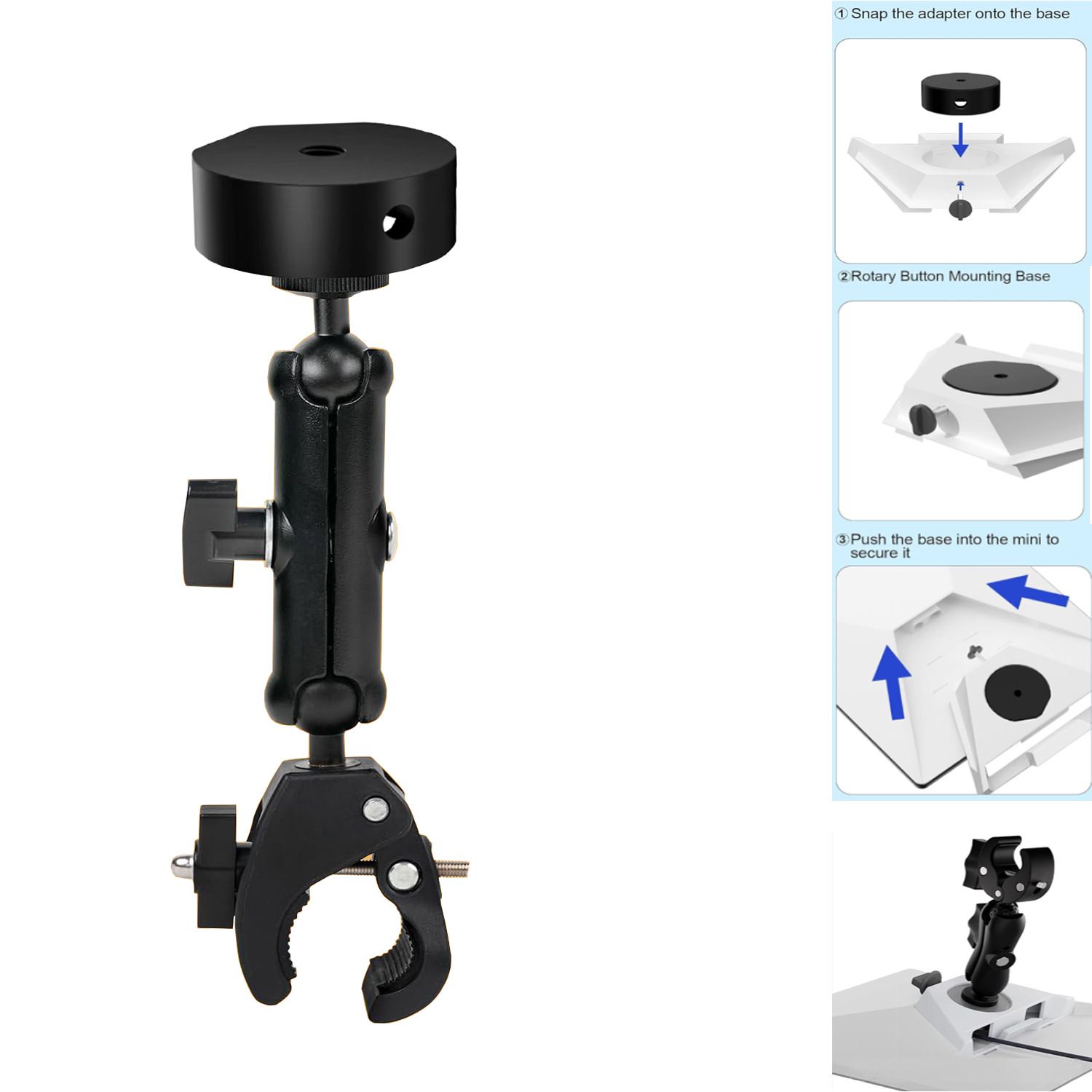 Adjustable Roof Rack Pole Mount Kit view 3